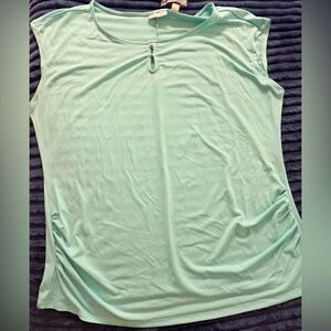 New York & Company Aqua Sleeveless Top